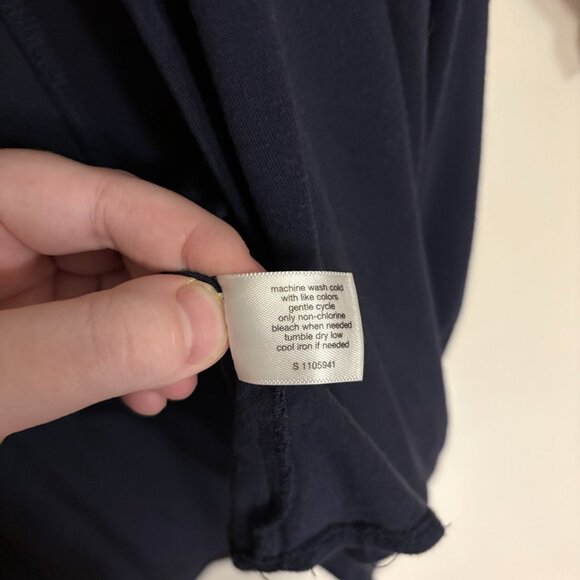 Lane Bryant Women SZ 14/16 Navy Blue Open Front Lightweight Cardigan Top - Picture 8 of 9